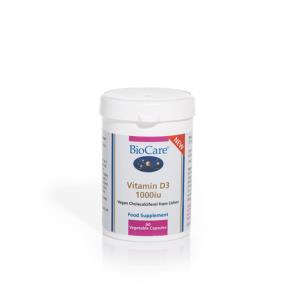 BioCare Vitamin D3 1000iu 60 Capsules