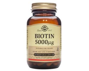 Solgar Biotin 5000&#956;g 50 Vegetable Capsules