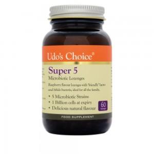 Udo's Choice Super 5 Microbiotics 60 Lozenges